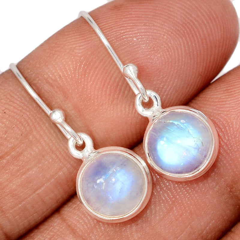 1.1" Rainbow Moonstone Earrings - MONE3781