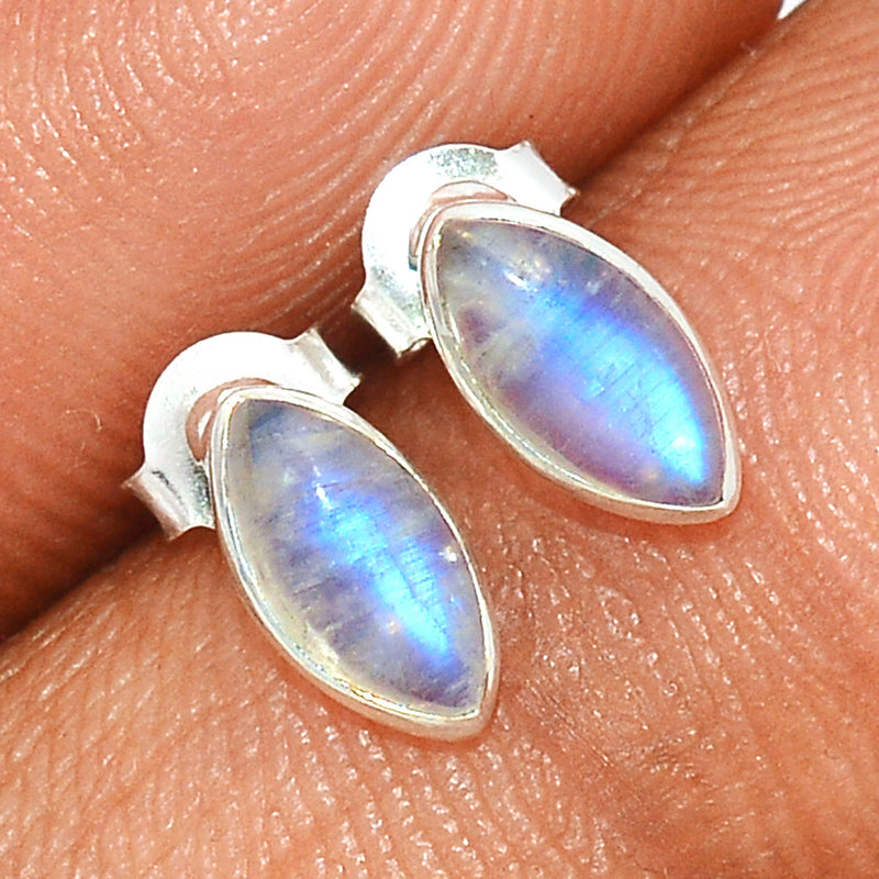 Rainbow Moonstone Studs - MONS1031