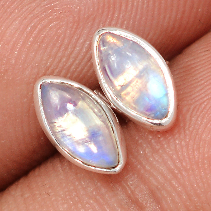 Rainbow Moonstone Studs - MONS1185
