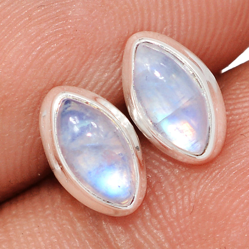 Rainbow Moonstone Studs - MONS1190