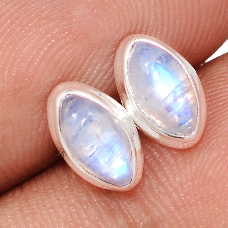 Rainbow Moonstone Studs - MONS1191