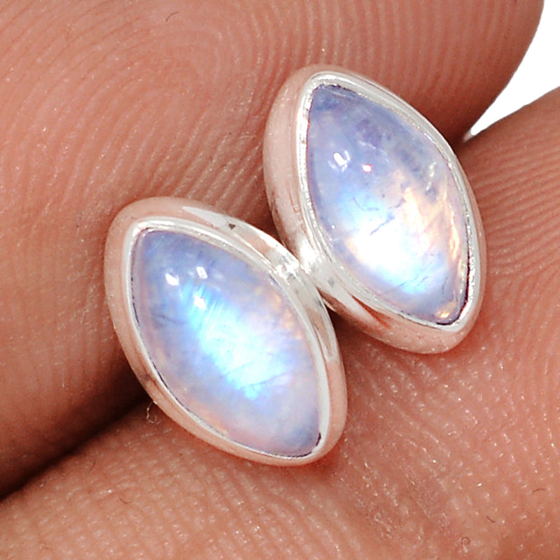 Rainbow Moonstone Studs - MONS1195