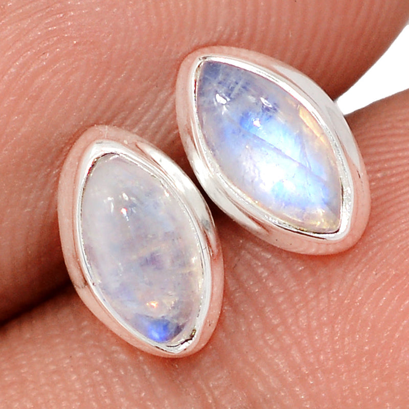 Rainbow Moonstone Studs - MONS1199