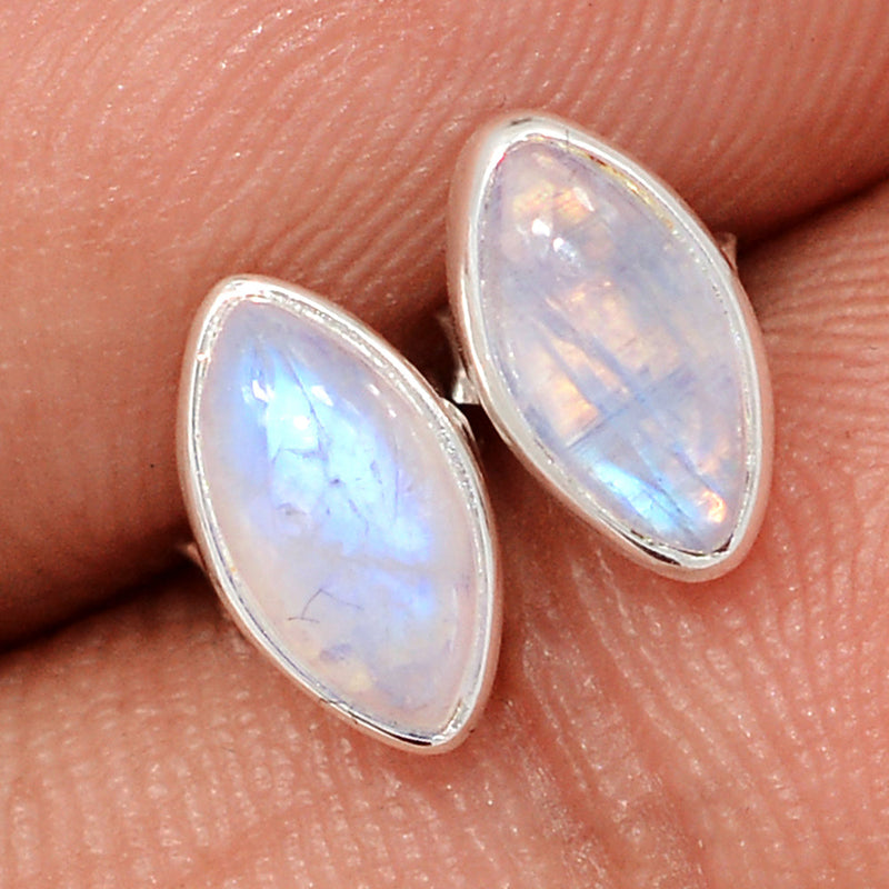Rainbow Moonstone Studs - MONS1208