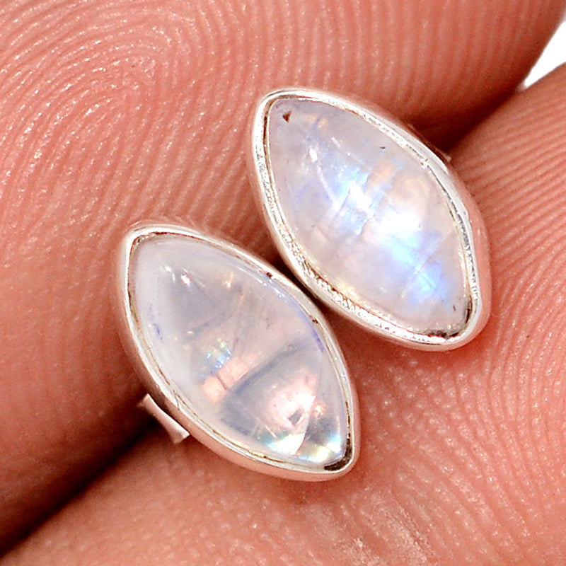 Rainbow Moonstone Studs - MONS1233