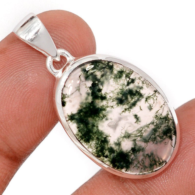 1.5" Moss Agate Pendants - MOSP11