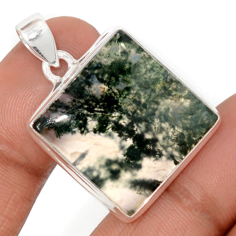 1.3" Moss Agate Pendants - MOSP1622