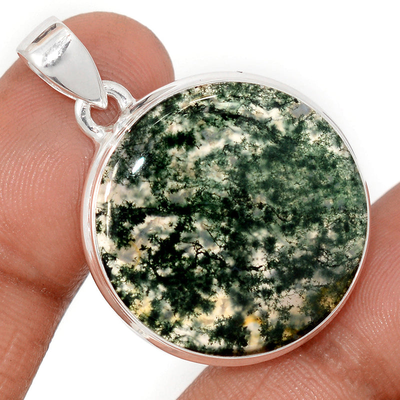 1.5" Moss Agate Pendants - MOSP1633