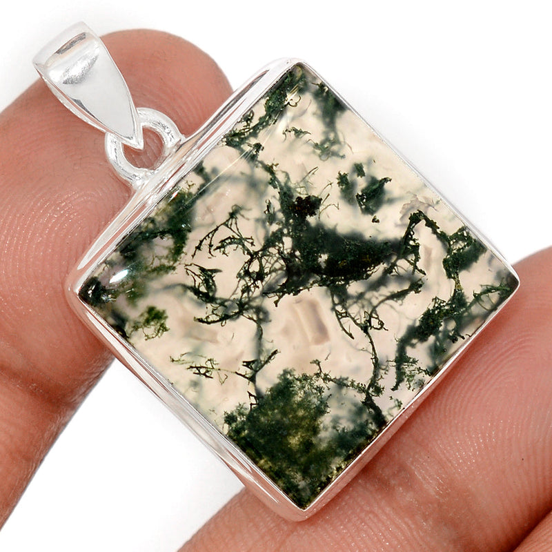 1.3" Moss Agate Pendants - MOSP1642