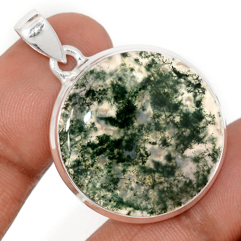 1.6" Moss Agate Pendants - MOSP1644