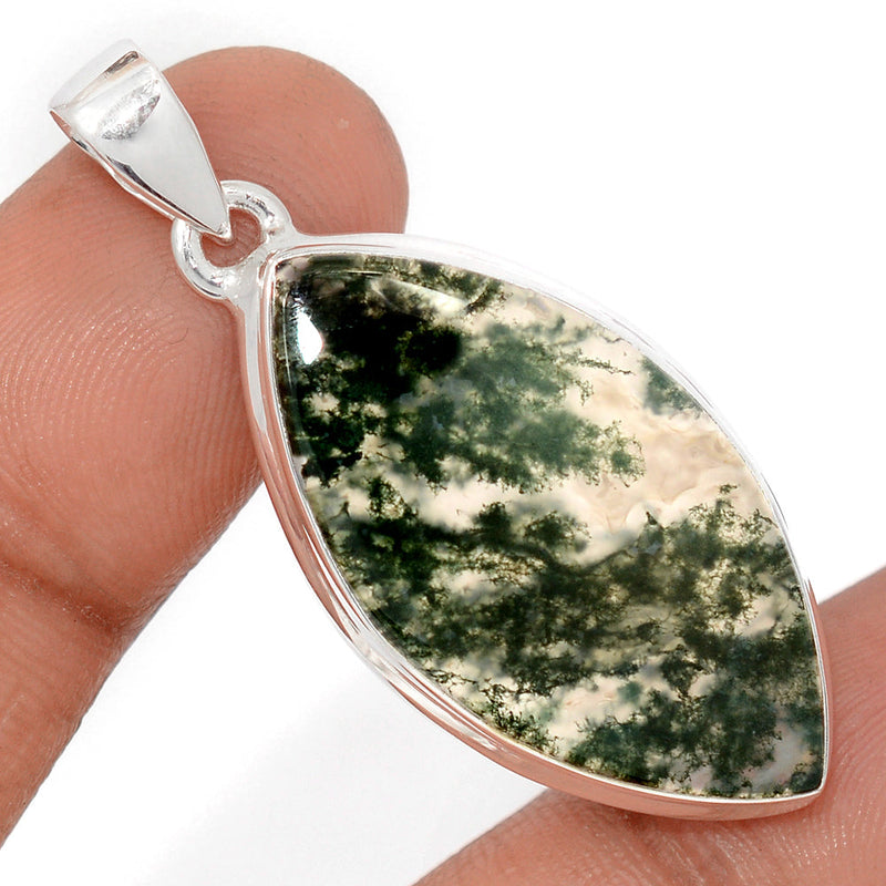 1.8" Moss Agate Pendants - MOSP1646