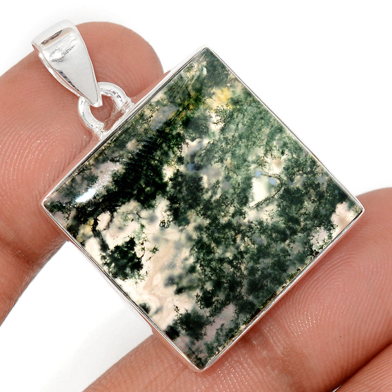 1.5" Moss Agate Pendants - MOSP1649