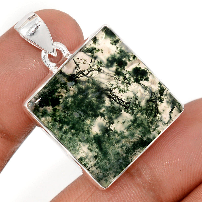 1.3" Moss Agate Pendants - MOSP1651