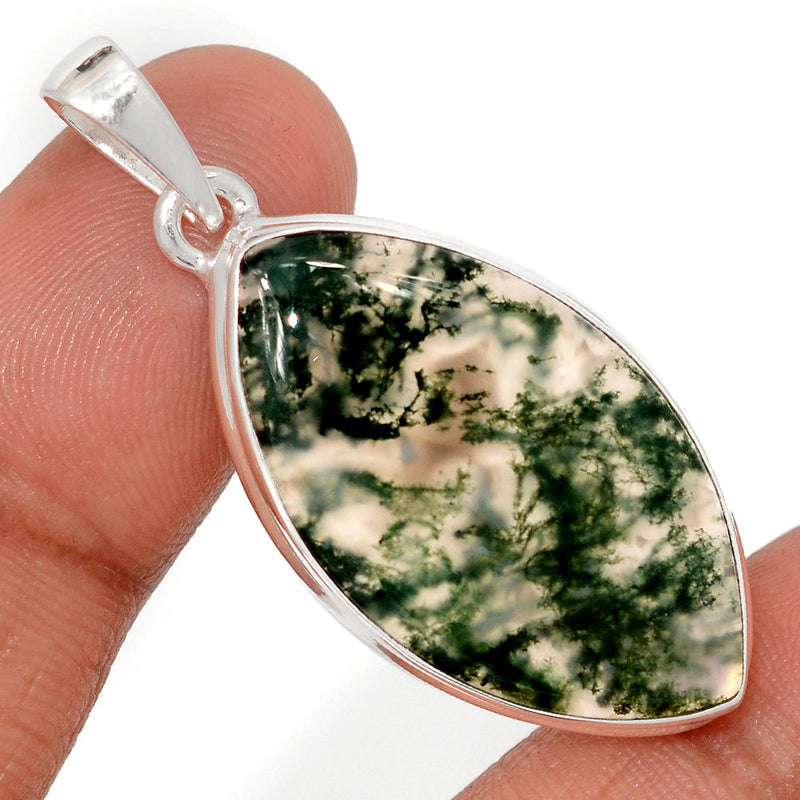 1.8" Moss Agate Pendants - MOSP1653