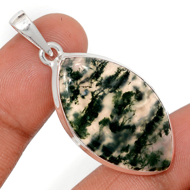 1.8" Moss Agate Pendants - MOSP1656
