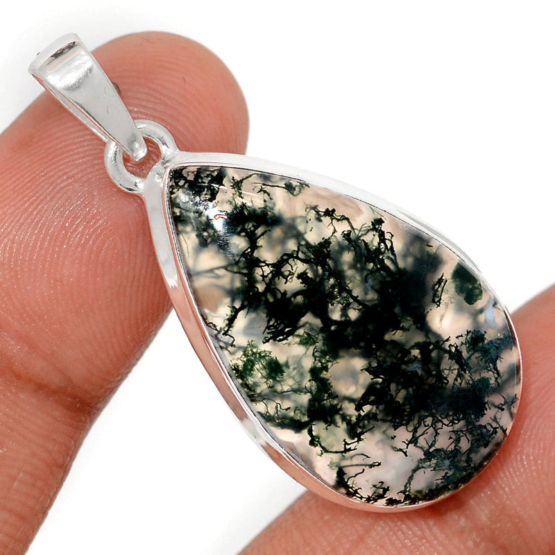 1.7" Moss Agate Pendants - MOSP1659