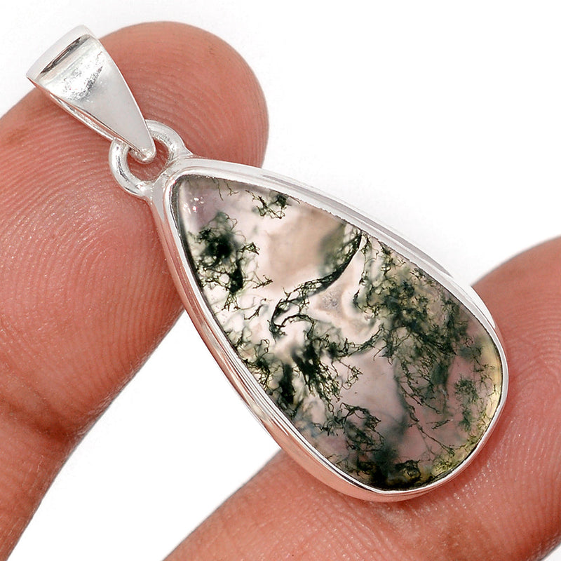 1.5" Moss Agate Pendants - MOSP20