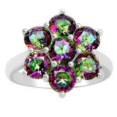 4*4 MM Round - Mystic Topaz Ring - MTR45