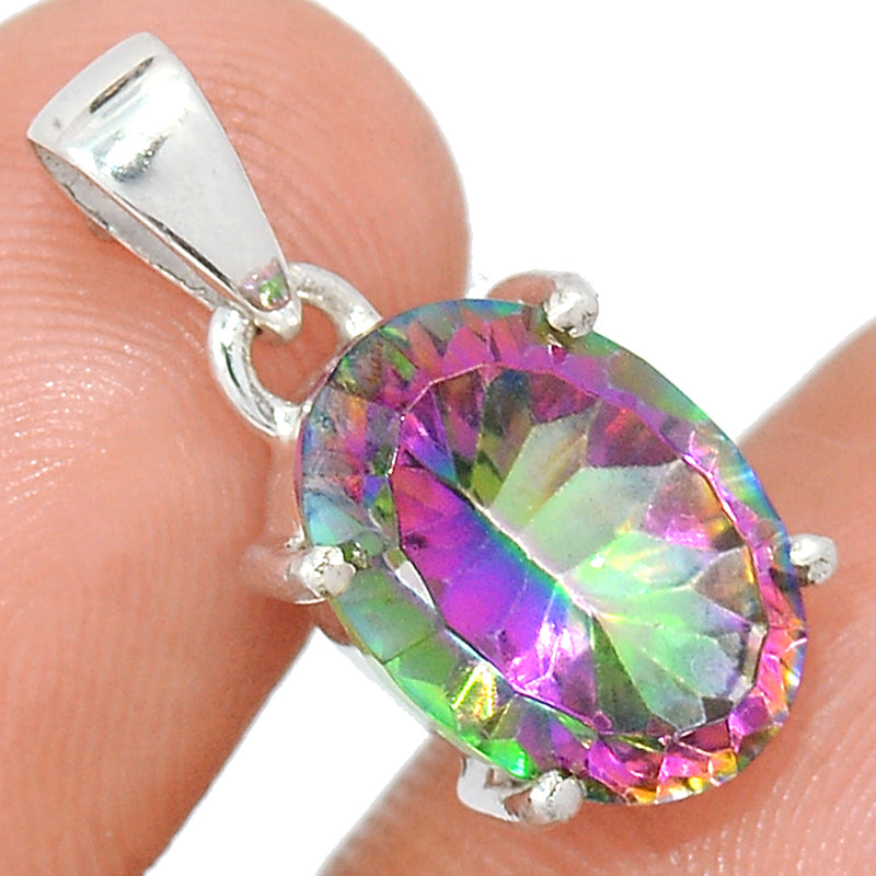0.8" Claw - Mystic Topaz Pendants - MYSP766
