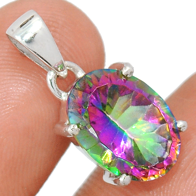 0.8" Claw - Mystic Topaz Pendants - MYSP767