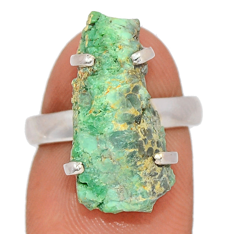Claw - Number 8 Mine Turquoise Rough Ring - N8MR1