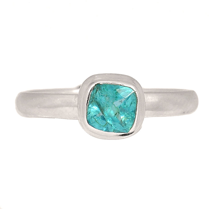 Neon Blue Apatite Faceted Ring - NBFR112
