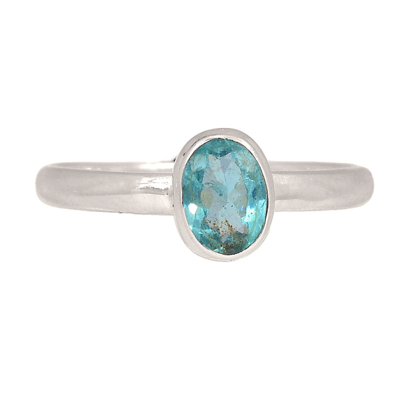 Neon Blue Apatite Faceted Ring - NBFR114