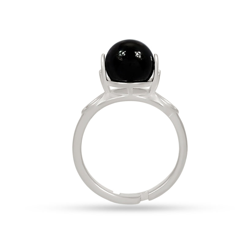 8*8 MM Round - Spin & Adjustable Ring - Black Onyx Ring - ND-R53BO Catalogue