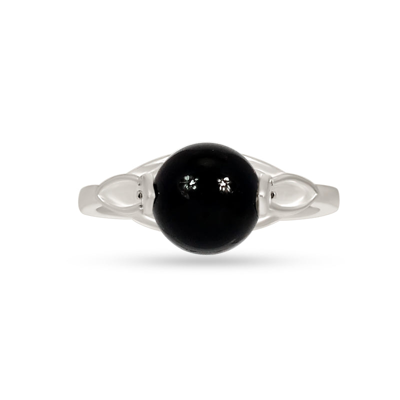 8*8 MM Round - Spin & Adjustable Ring - Black Onyx Ring - ND-R53BO Catalogue