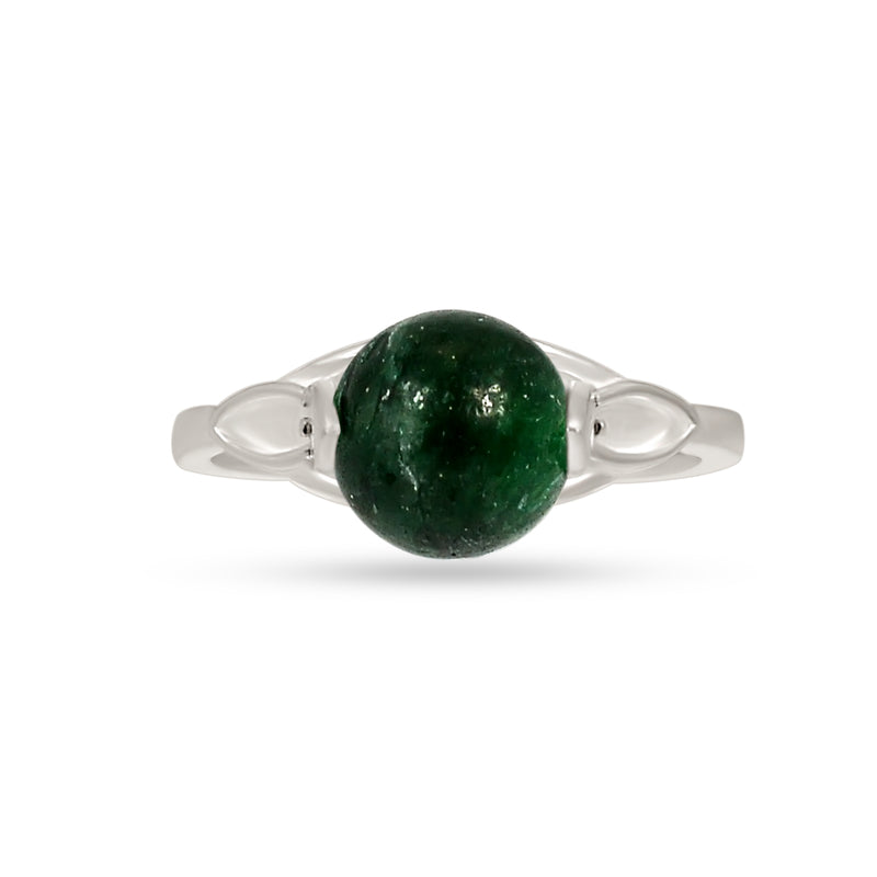 8*8 MM Round - Spin & Adjustable Ring - Green Aventurine Ring - ND-R53GA Catalogue