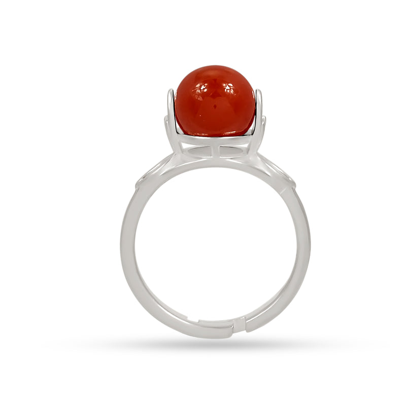 8*8 MM Round - Spin & Adjustable Ring - Red Onyx Ring - ND-R53RO Catalogue