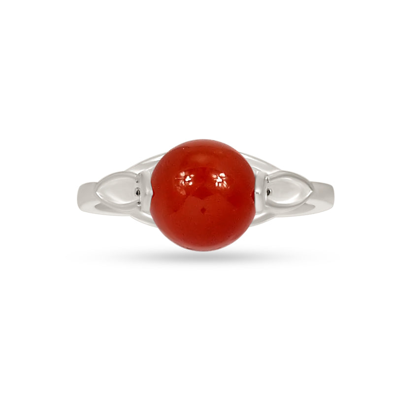 8*8 MM Round - Spin & Adjustable Ring - Red Onyx Ring - ND-R53RO Catalogue