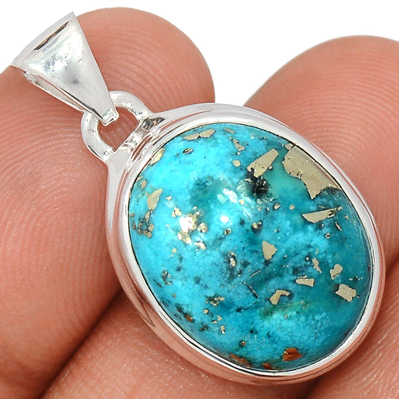 1.2" Nishapur Persian Turquoise Pendants - NITP706