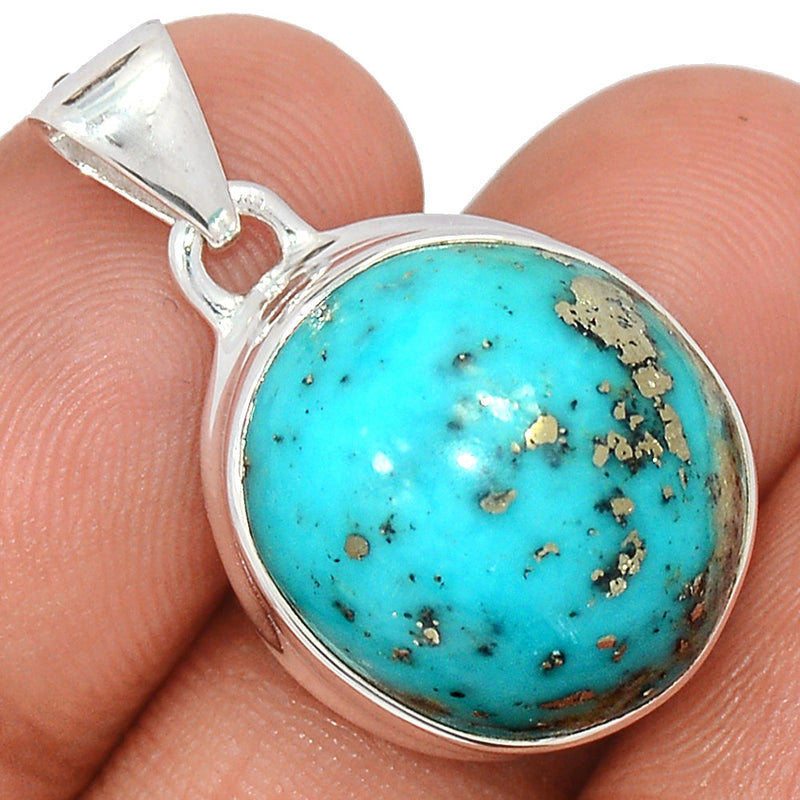 1.2" Nishapur Persian Turquoise Pendants - NITP718