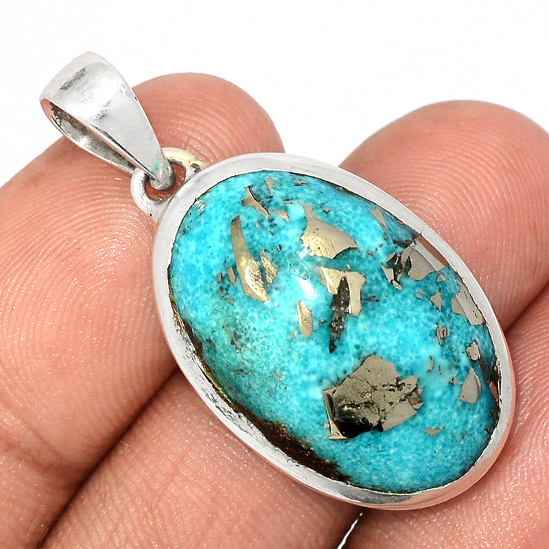 1.5" Nishapur Persian Turquoise Pendants - NITP726