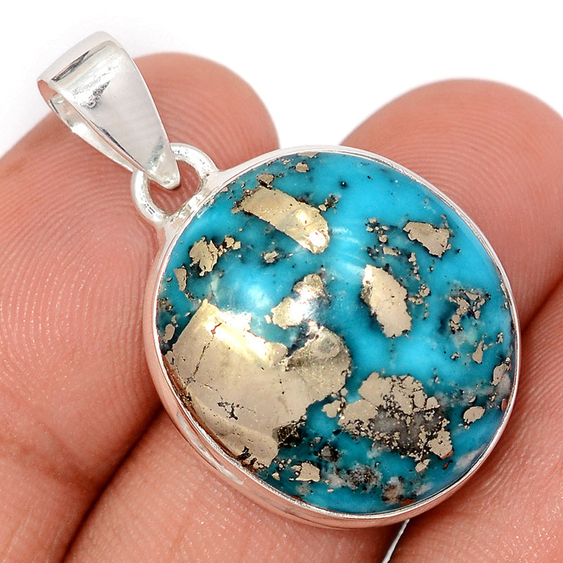 1.3" Nishapur Persian Turquoise Pendants - NITP728