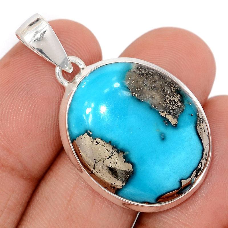 1.6" Nishapur Persian Turquoise Pendants - NITP735