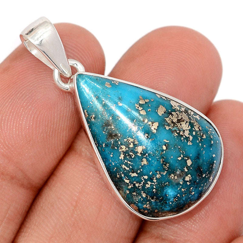 1.5" Nishapur Persian Turquoise Pendants - NITP741