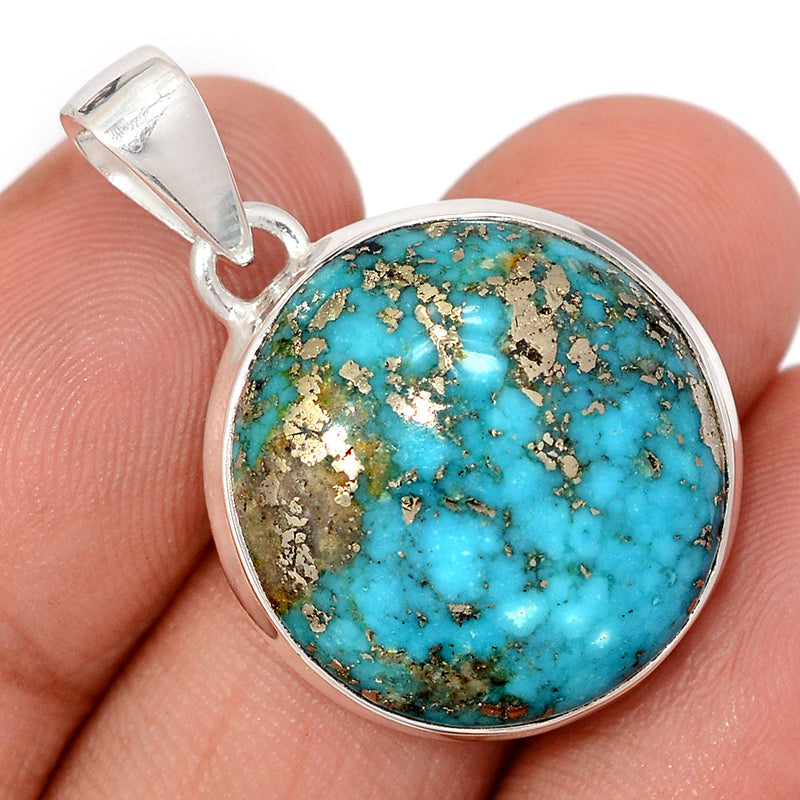 1.3" Nishapur Persian Turquoise Pendants - NITP746