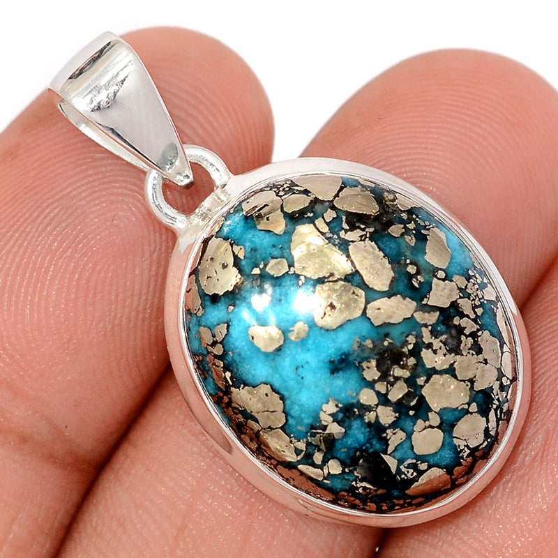 1.3" Nishapur Persian Turquoise Pendants - NITP750