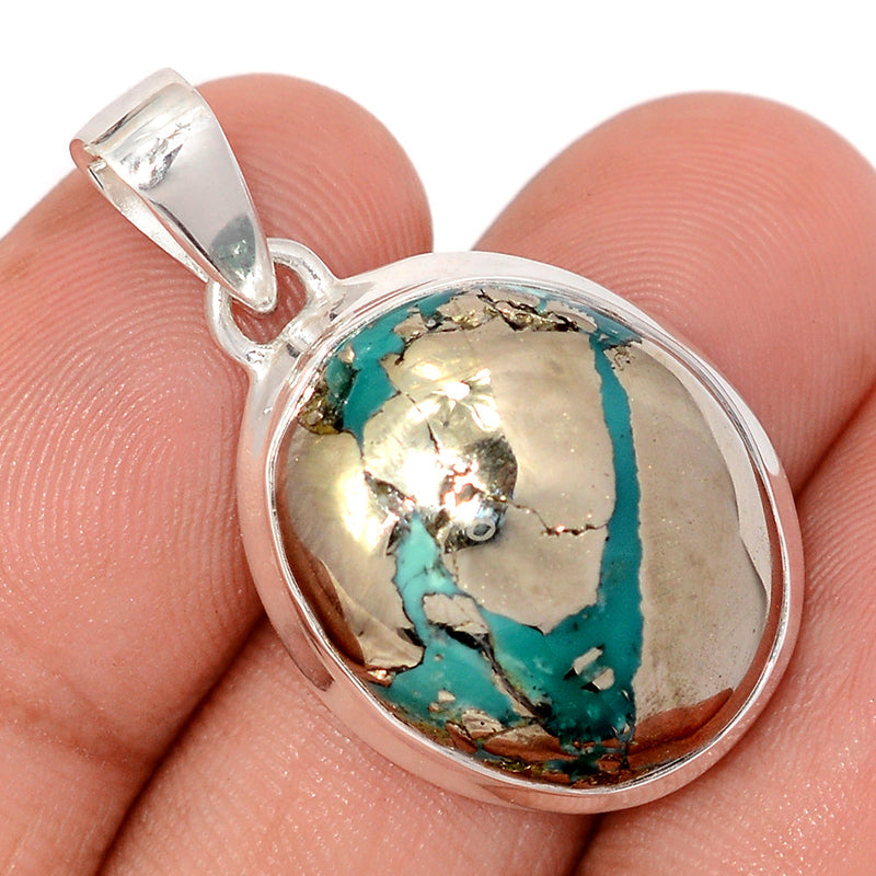 1.3" Nishapur Persian Turquoise Pendants - NITP751