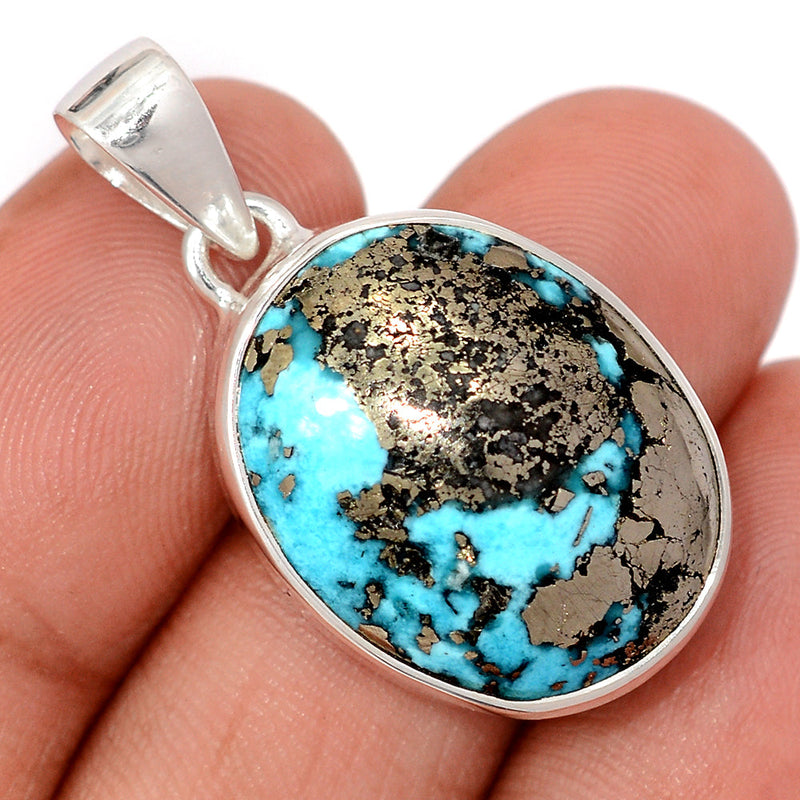 1.3" Nishapur Persian Turquoise Pendants - NITP752