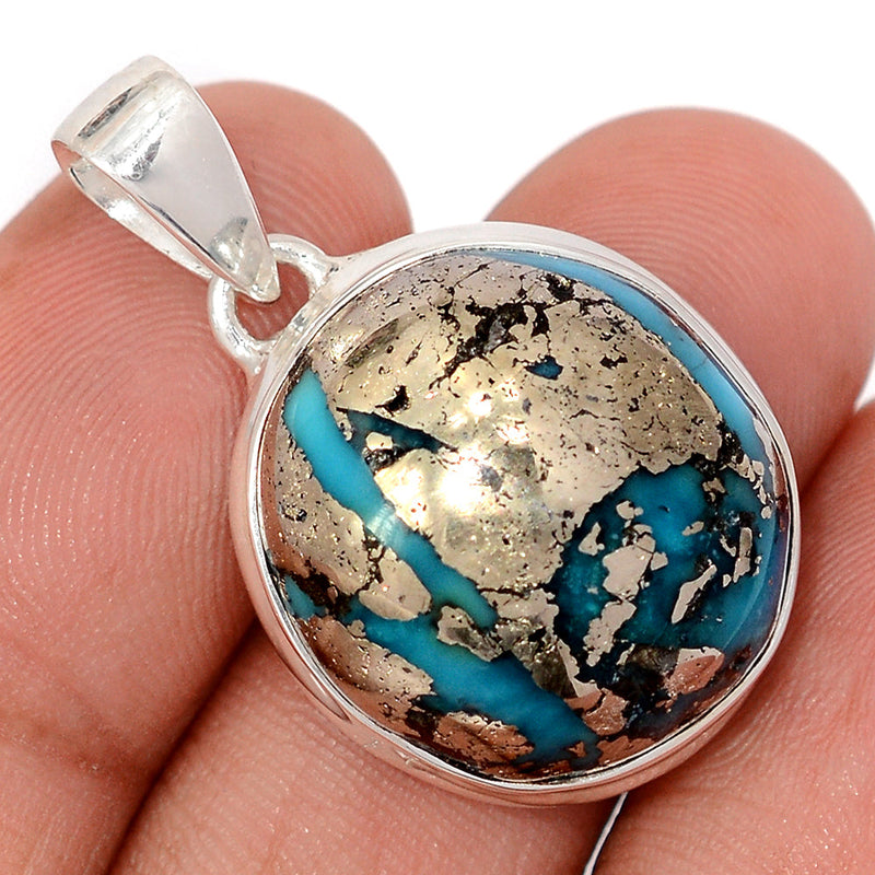 1.3" Nishapur Persian Turquoise Pendants - NITP757