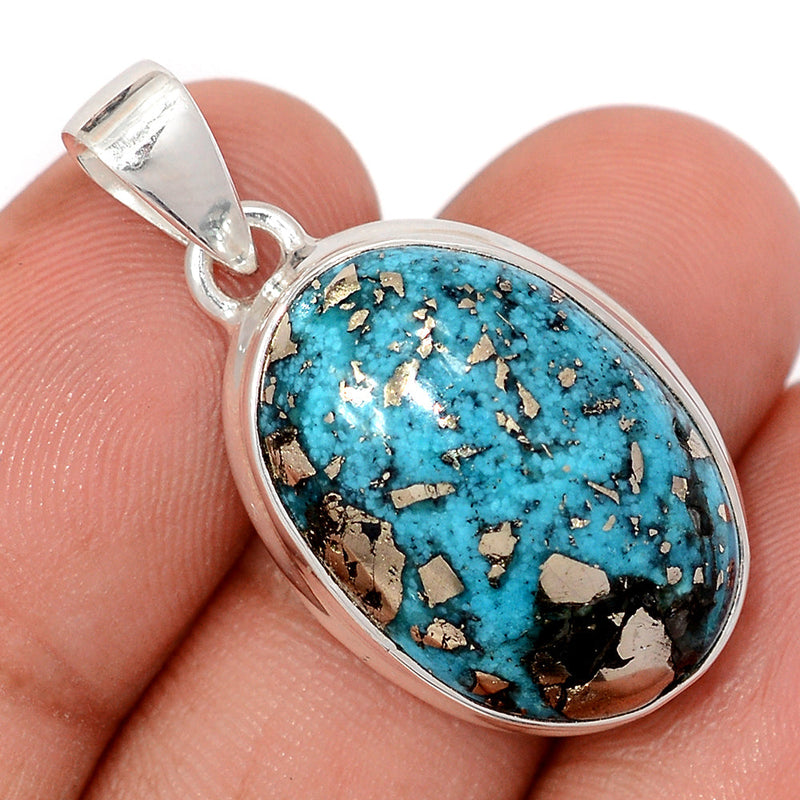 1.3" Nishapur Persian Turquoise Pendants - NITP760