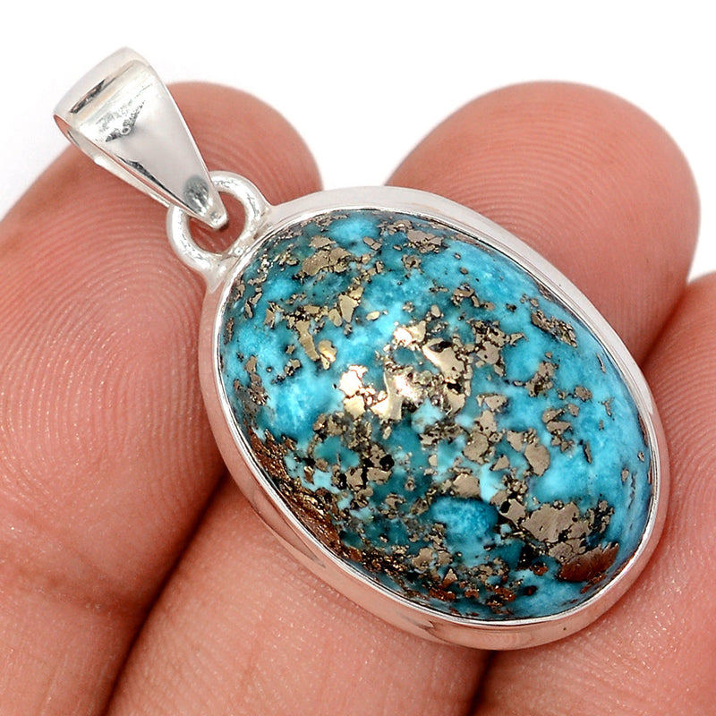 1.5" Nishapur Persian Turquoise Pendants - NITP765