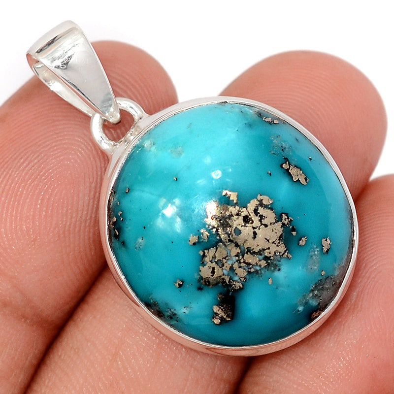 1.5" Nishapur Persian Turquoise Pendants - NITP770