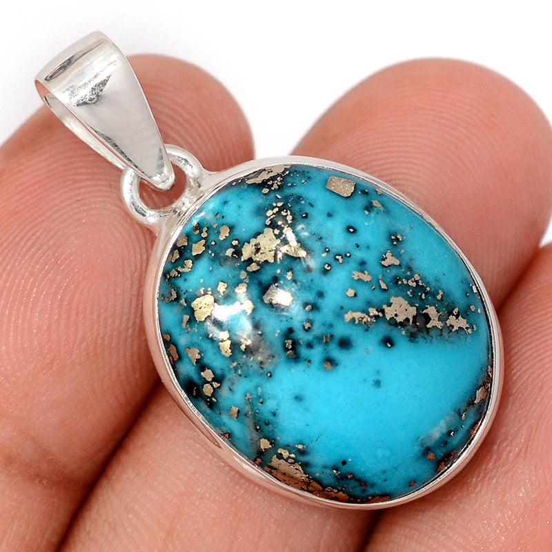 1.3" Nishapur Persian Turquoise Pendants - NITP774
