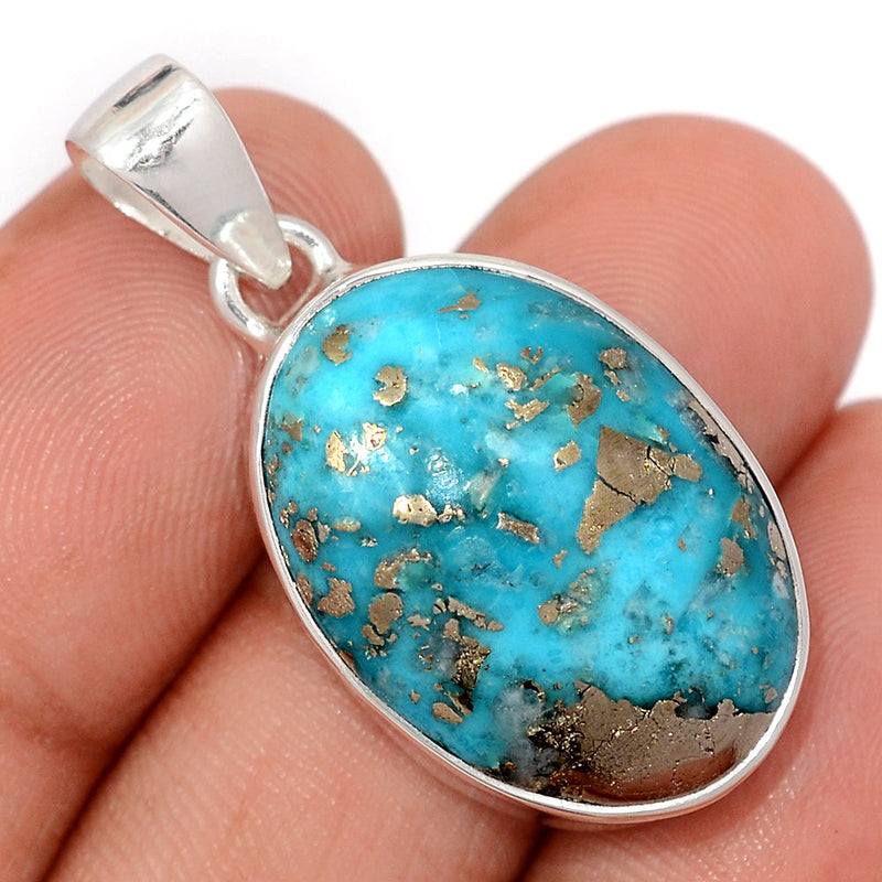 1.5" Nishapur Persian Turquoise Pendants - NITP776