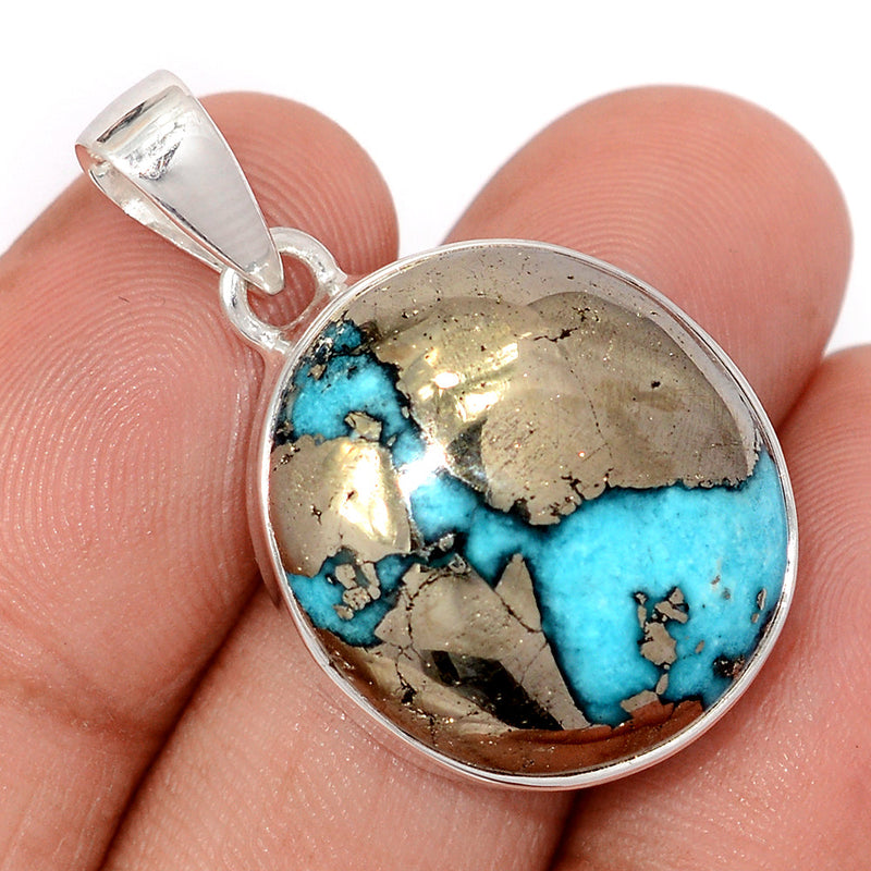 1.3" Nishapur Persian Turquoise Pendants - NITP784