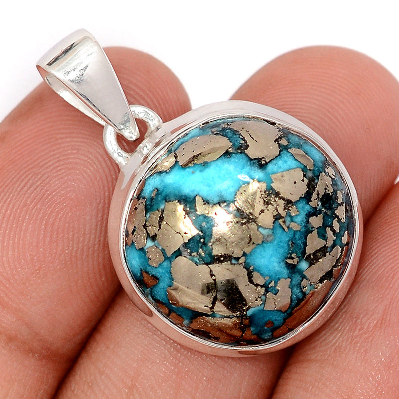 1.2" Nishapur Persian Turquoise Pendants - NITP785